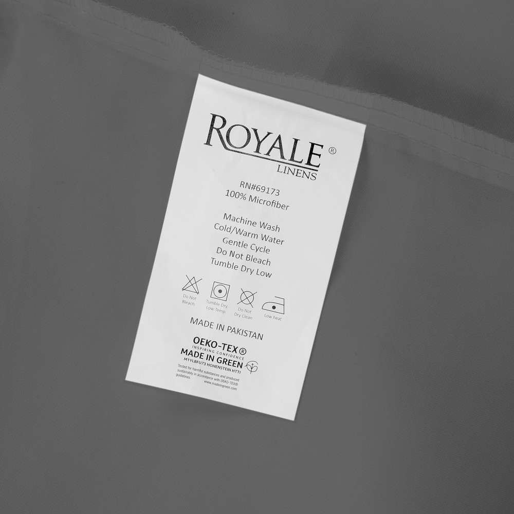 Royale Linens 6 Pack Bulk Flat Sheet Set - Top Sheets - Soft 1800 Microfiber ...