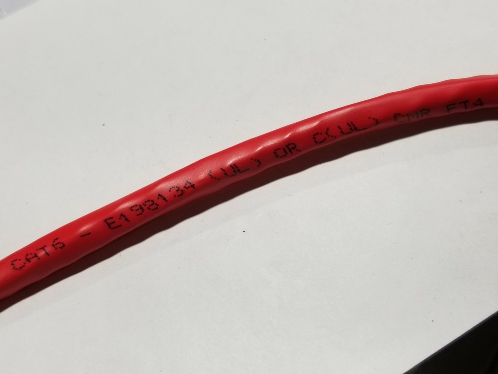 Structured Cable Products/SCP CAT6-RD 23/4P Cat6E 550MHz Network Riser Red/100ft