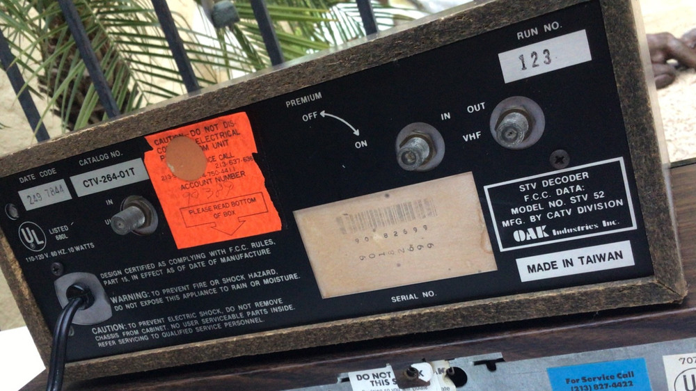 RARE Vintage 1978 ON SUBSCRIPTION TV BOX Early Pay Cable Television STV Decoder