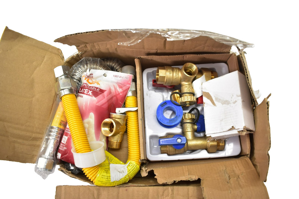 CMI 3/4" Tankless Water Heater Valve Installation Complete Kit Set C-3006