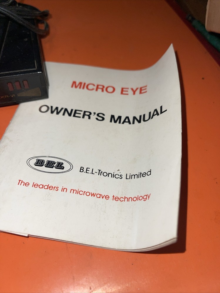 Beltronics BEL Micro Eye XKR-VI & Cobra Stealth Radar Detector Untested