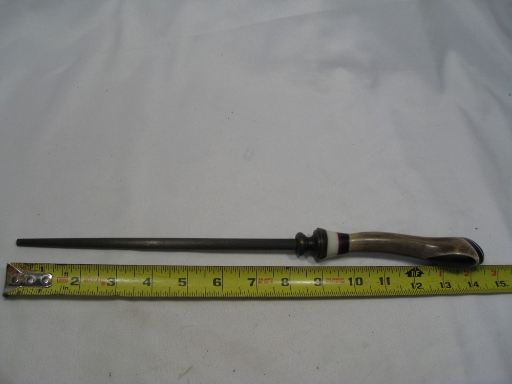 Custom Handmade Fancy Antler Handle Sharpener Tool. #34