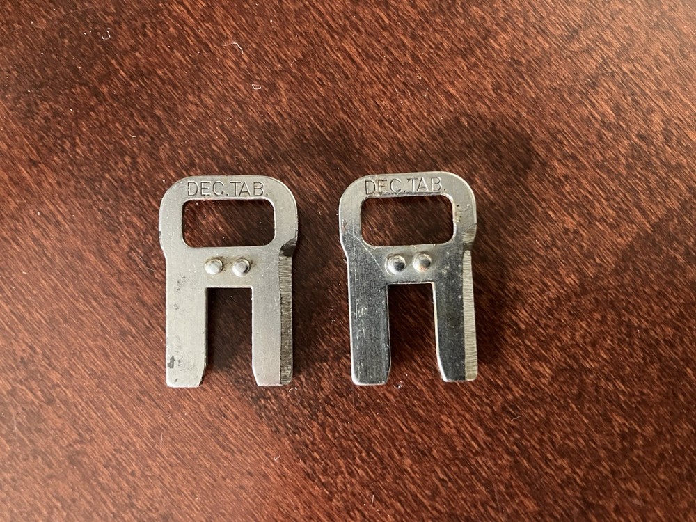 Two 2 Tab Stops for Royal 5 or 10 Typewriter OEM Part Flatbed