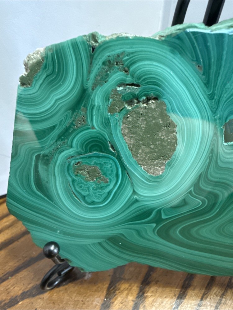 Malachite Slab With Stand