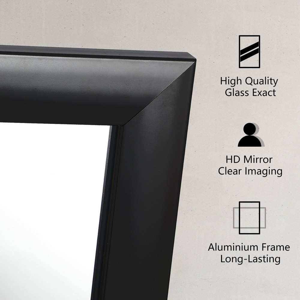 24 x 36" Rectangular Wall Mirror Sturdy Frame Makeup Mirror Standard Mirror