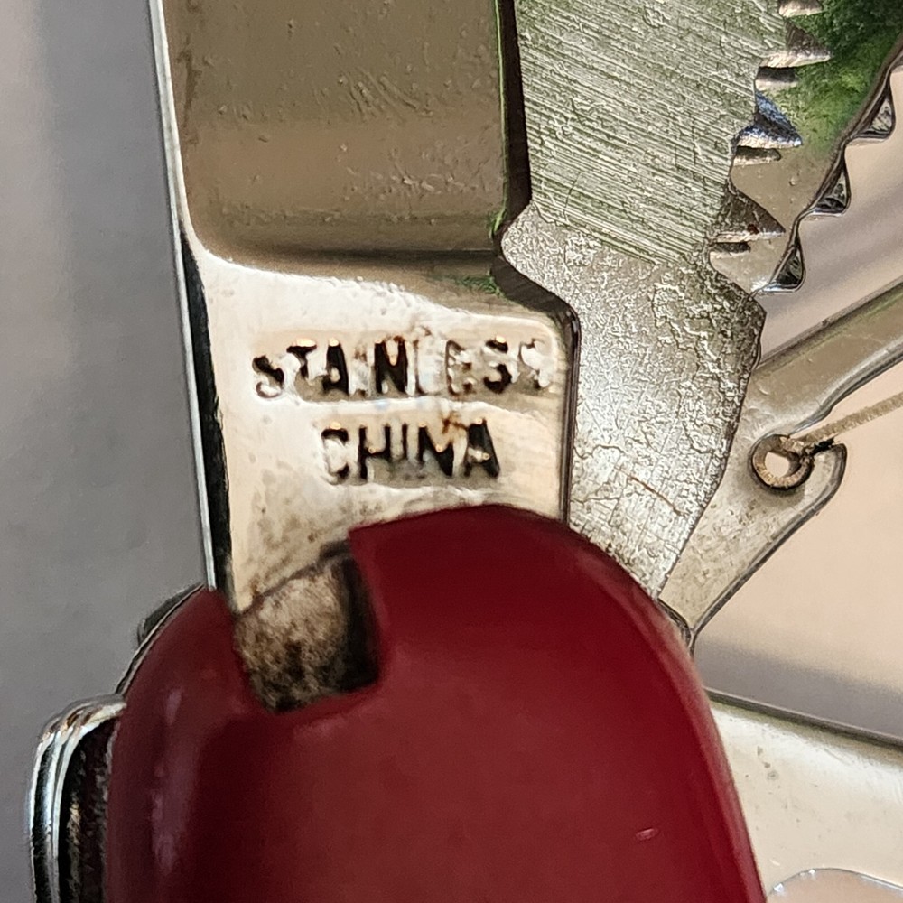 Folding Multi-Tool Knife - Unbranded from China - 11 Stainless Steel Tools