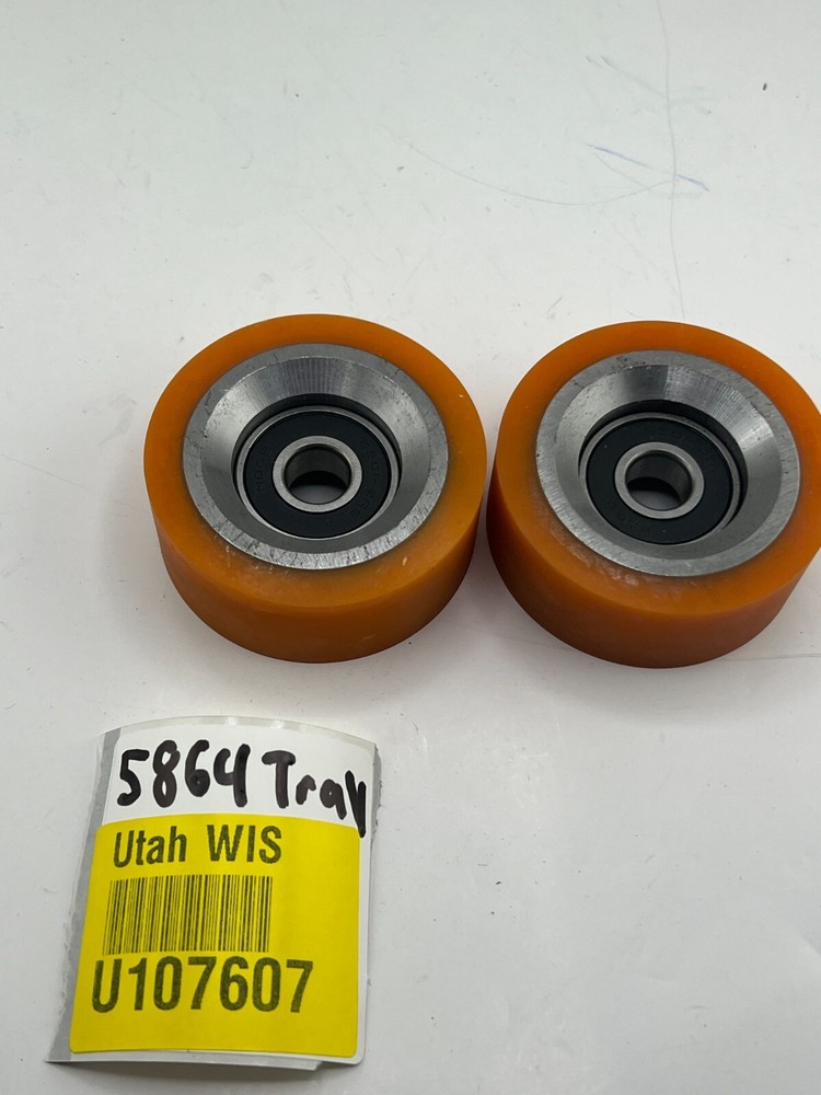 QTY 2 MOBG 6201-2RS Dryer Drum Support Roller Bearing Wheels