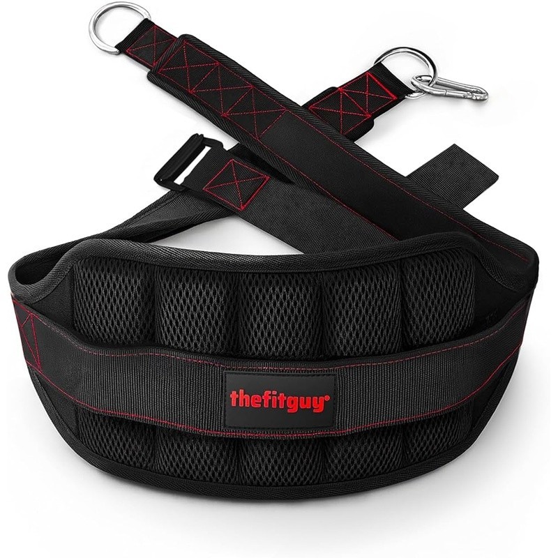 Belt for Belt Squats Rack Attachment & Squat Machine Structured Back Support