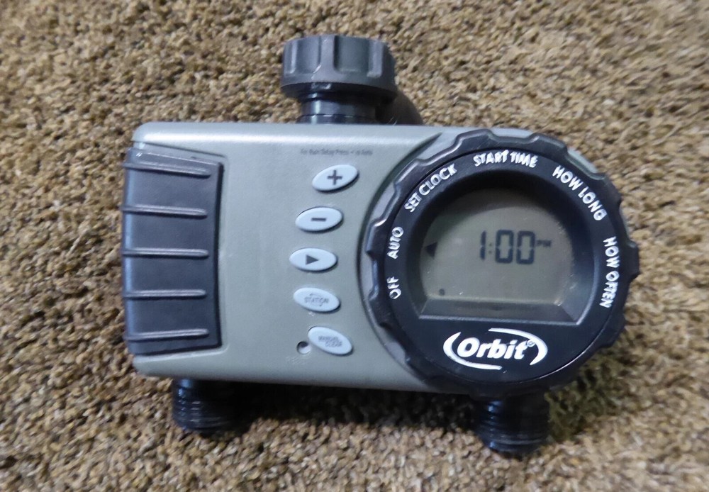 Orbit 24713 Digital WaterLawn Garden Watering Timer 2 Outlet - Programmable
