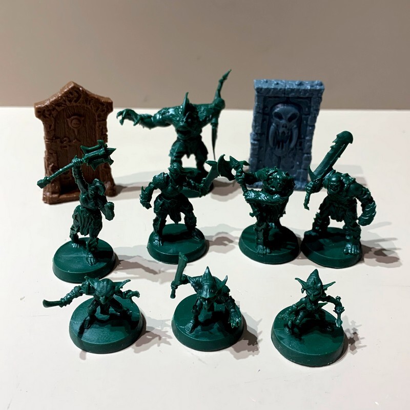 19pcs Orcs Goblins Abomination Heroquest Kellar's Keep Quest Board Game Minis
