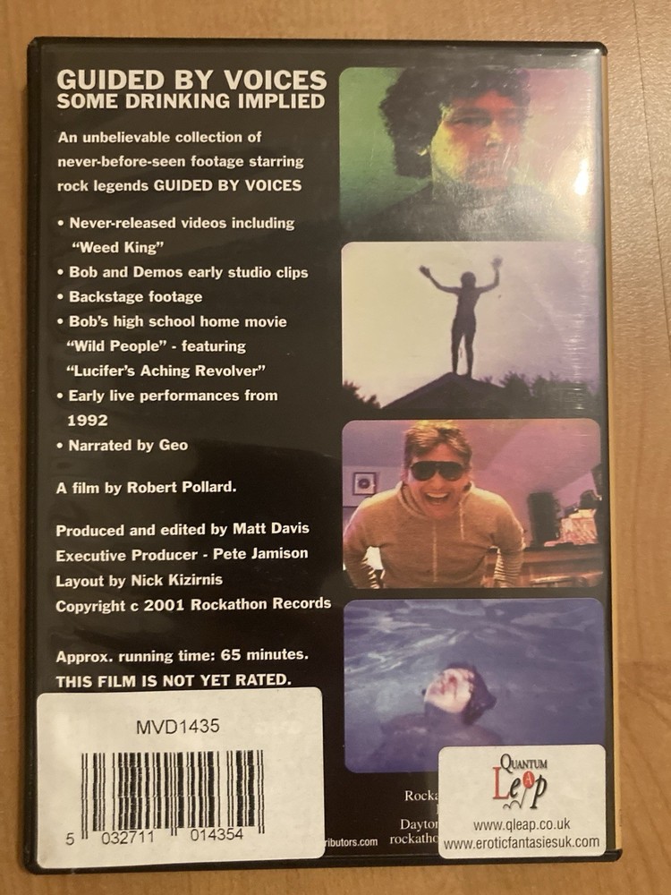 Guided by Voices: Some Drinking Implied DVD 2002 Rockathon/MVD