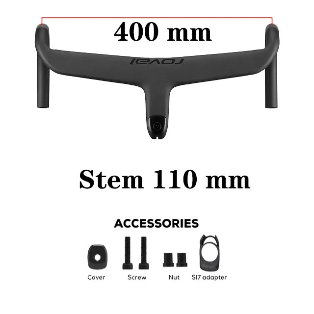 Road Bicycle Handlebar Full Internal Cable Routing Carbon Drop Handlebar 28.6mm