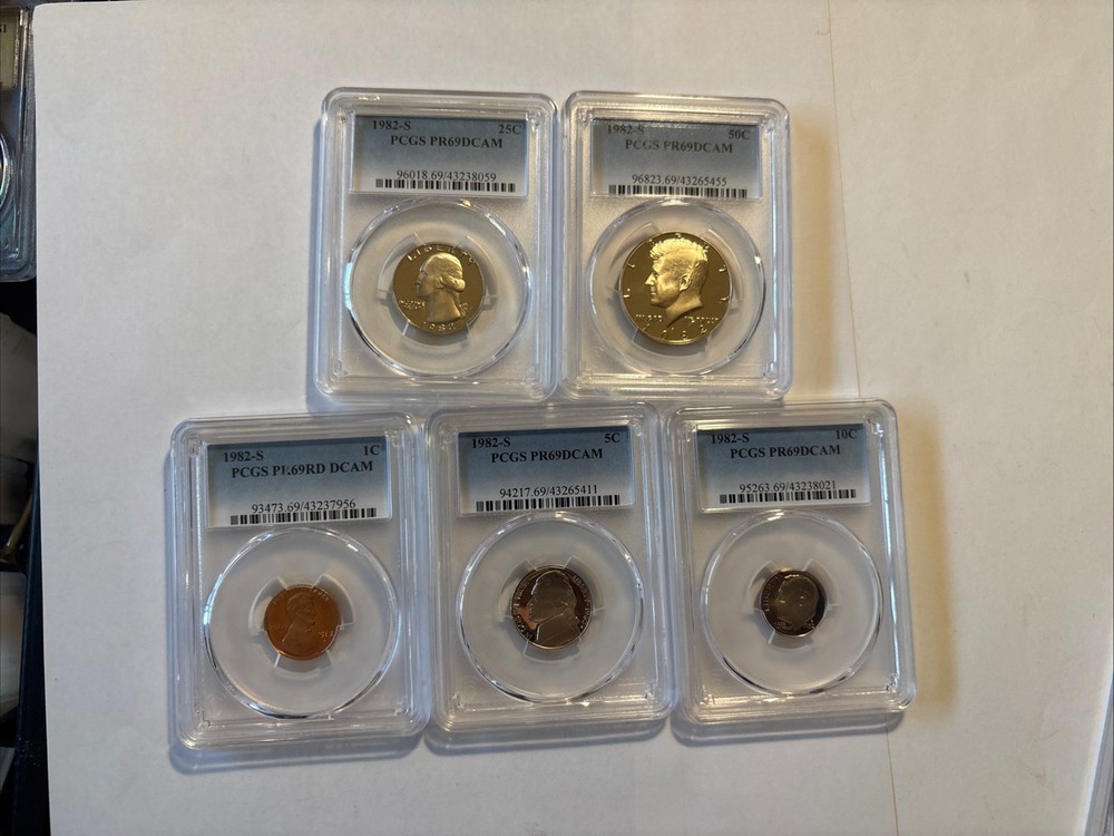 1982-S 5pc Proof Set - PCGS PR69DCAM