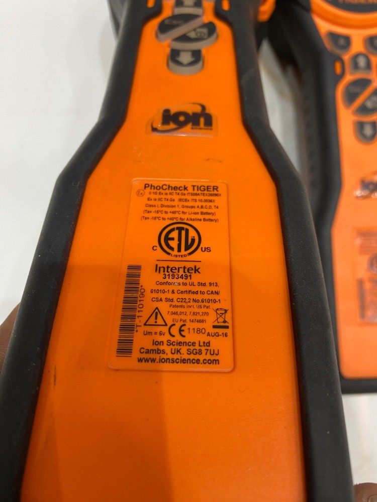 Ion Science Phocheck Tiger Handheld Intertek 3193491