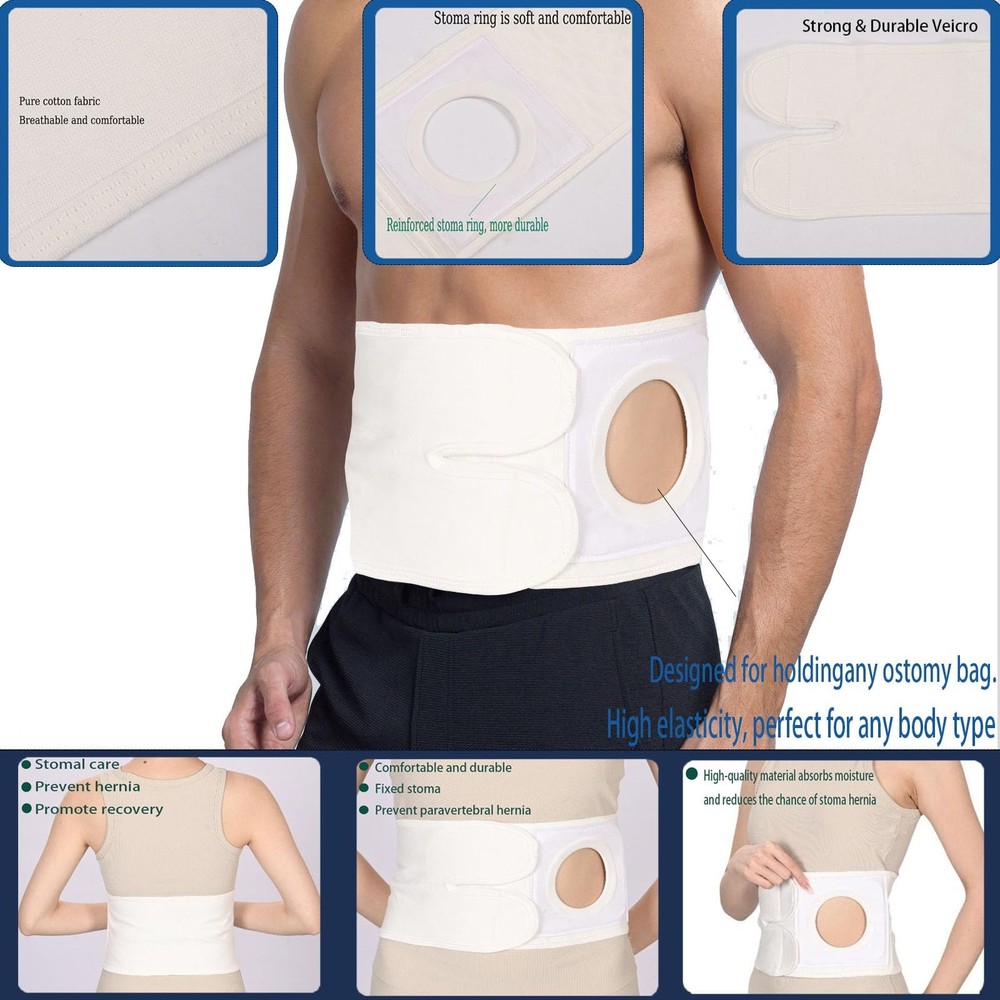 Ostomy Support Beltï¼ŒAdjustable Prevent Parastomal Hernia Support Belt For