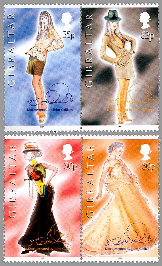 Gibraltar - John Galliano (4 stamps)