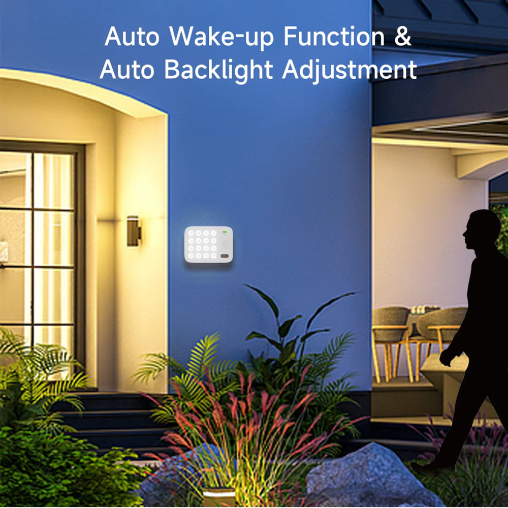 CPVAN Wireless Keyboard For Home Security Alarm System 433Mhz Tuya Smart System