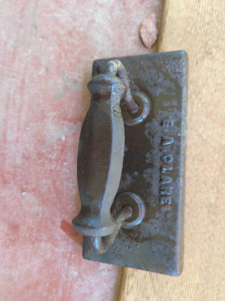 Antique E.A. Clare Billiard Table Felt Iron