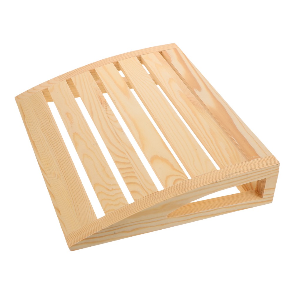 Sauna Neck Pillow: Solid Wood Headrest For Sweat Steaming Room, Solid Wood