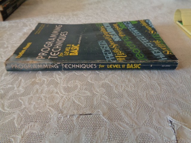 Radio Shack Programming Techniques for Lebel II Basic Paperback Book by William