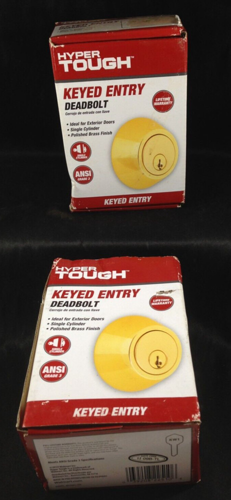 Hyper Tough Keyed Entry Deadbolt One Pair