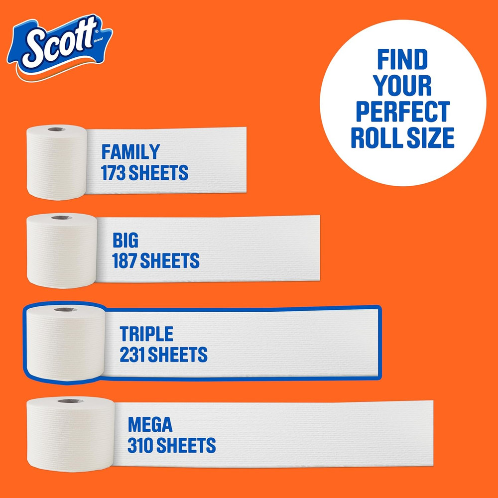 Scott Toilet Paper, 36 Rolls, 231 Sheets per Roll