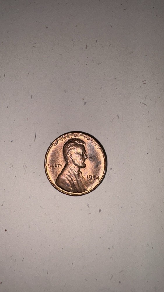1954 one Cent Coin Lincoln with Errors