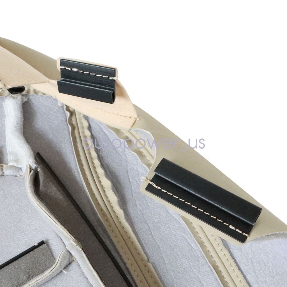 For 2016-2019 Ford Explorer Front Bottom Replacement Perf Leather Seat Cover Tan