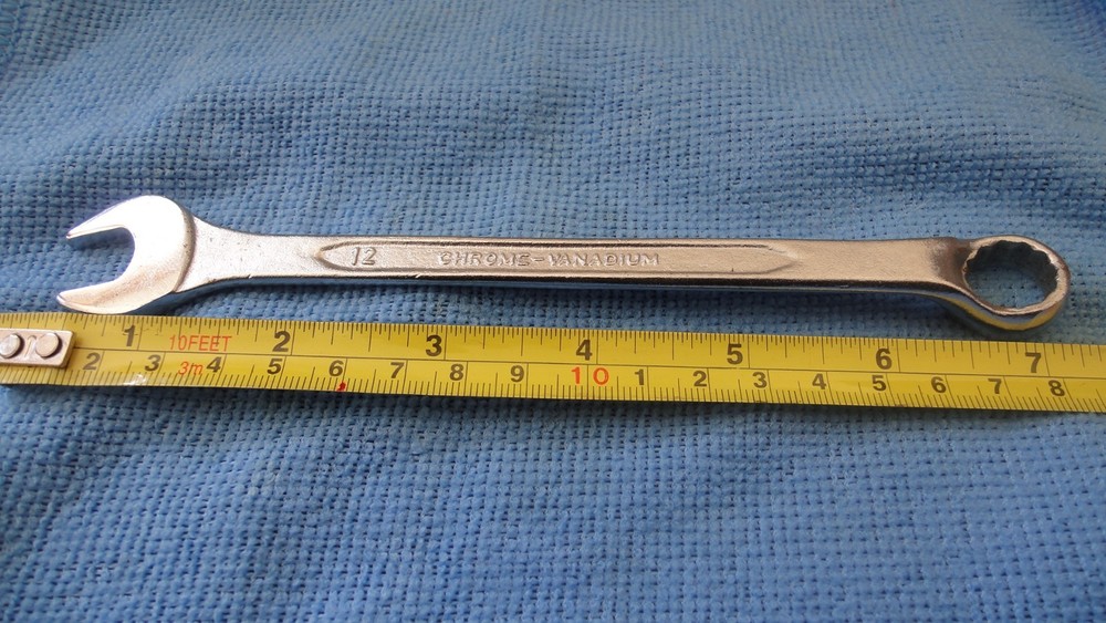 SPANNER 12 MM  COMBINATION SPANNER, CHROME VANADIUM, USEFUL SIZE