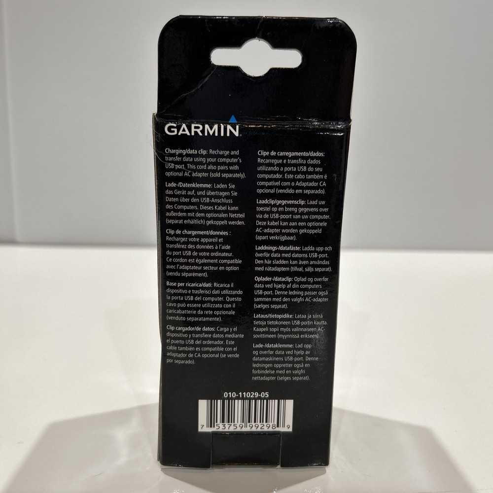 Garmin Forerunner FR10 FR15 010-11029-05 USB Charging Data Clip White