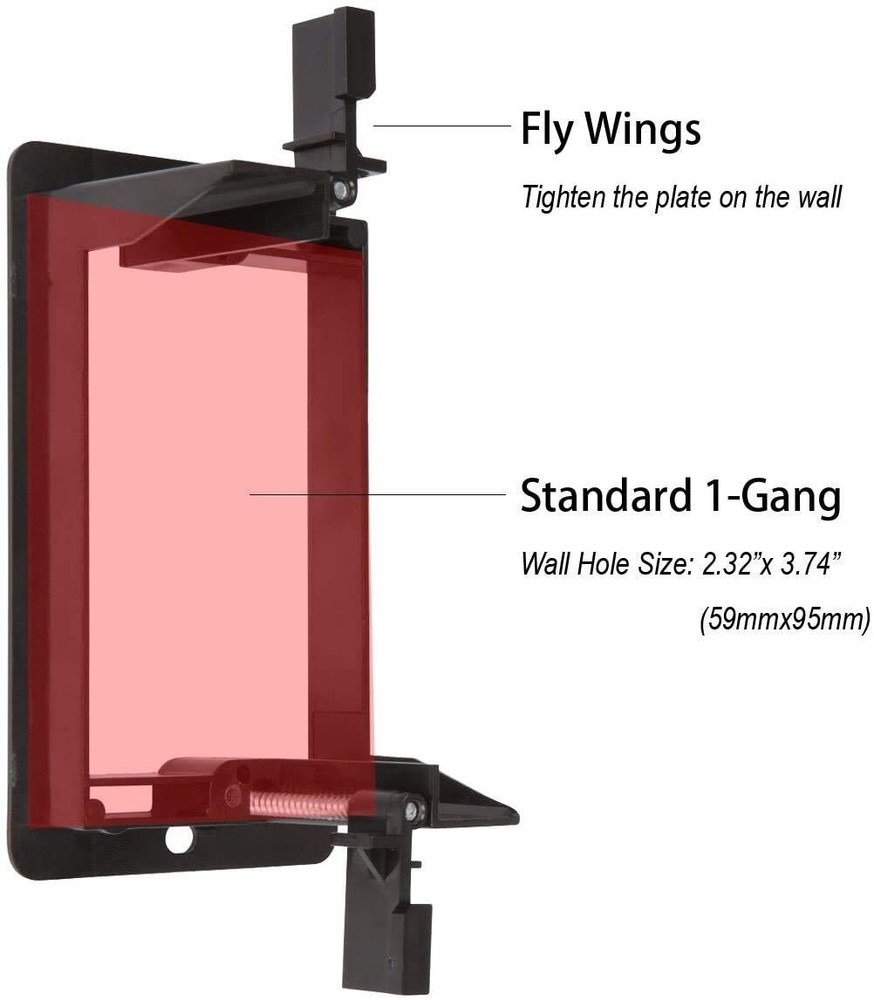 Single Gang Low Voltage Mounting Bracket 10 Pack Wall Plate Mounting Bracket For