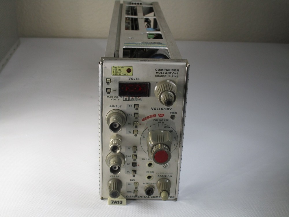 TEKTRONIX 7A13 DIFFERENTIAL COMPARATOR PLUG-IN MODULE - Tested for Power