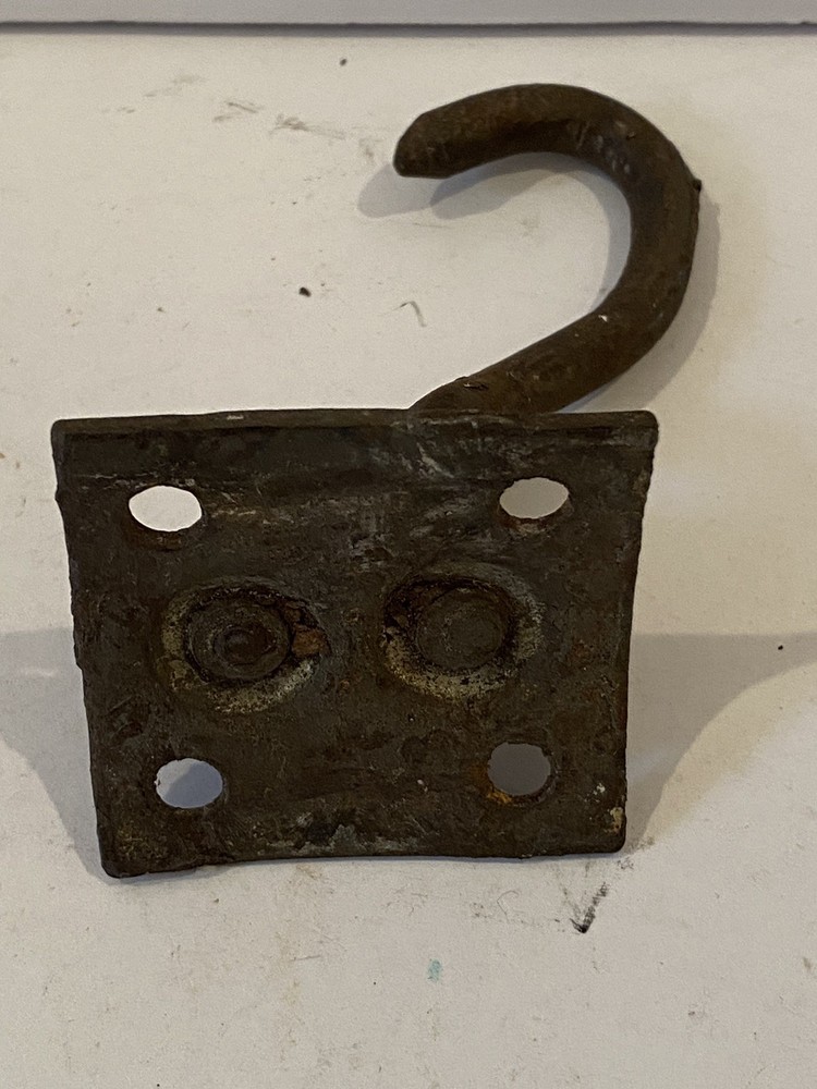 Vintage Surface Mount Swinging Iron Hook-3”