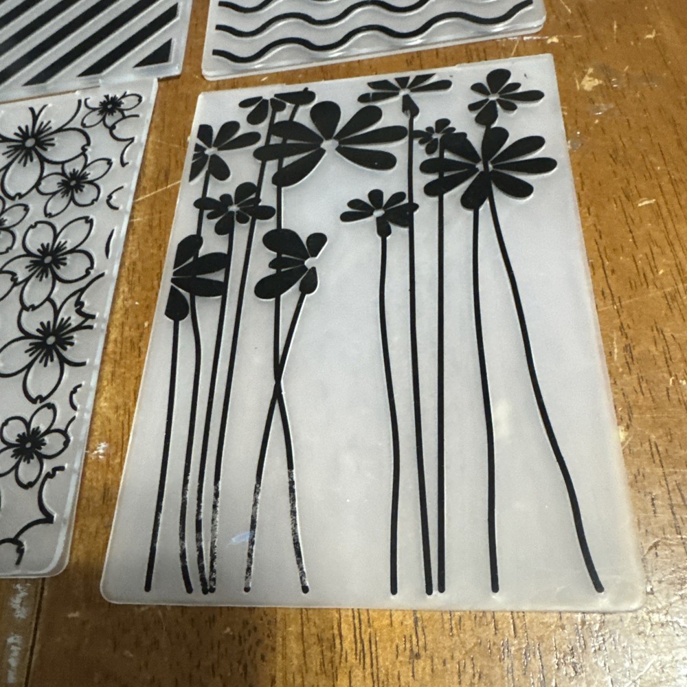 stampin up embossing folder lot