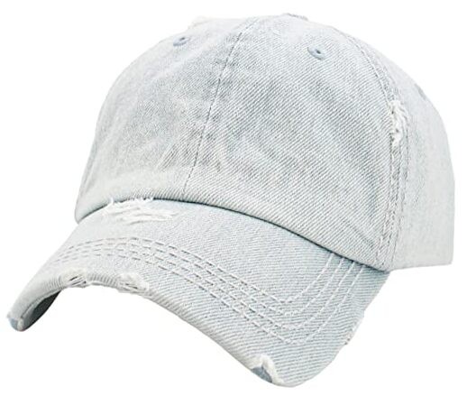 KBV-Basic LDM Vintage Washed Distressed Cotton Dad Hat Baseball Cap Adjustable