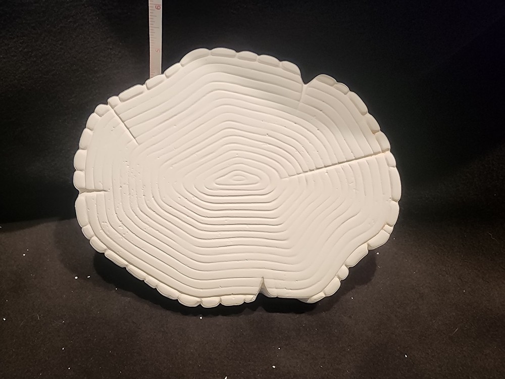 Ready to Paint Ceramic Bisque Tree Trunk Slice