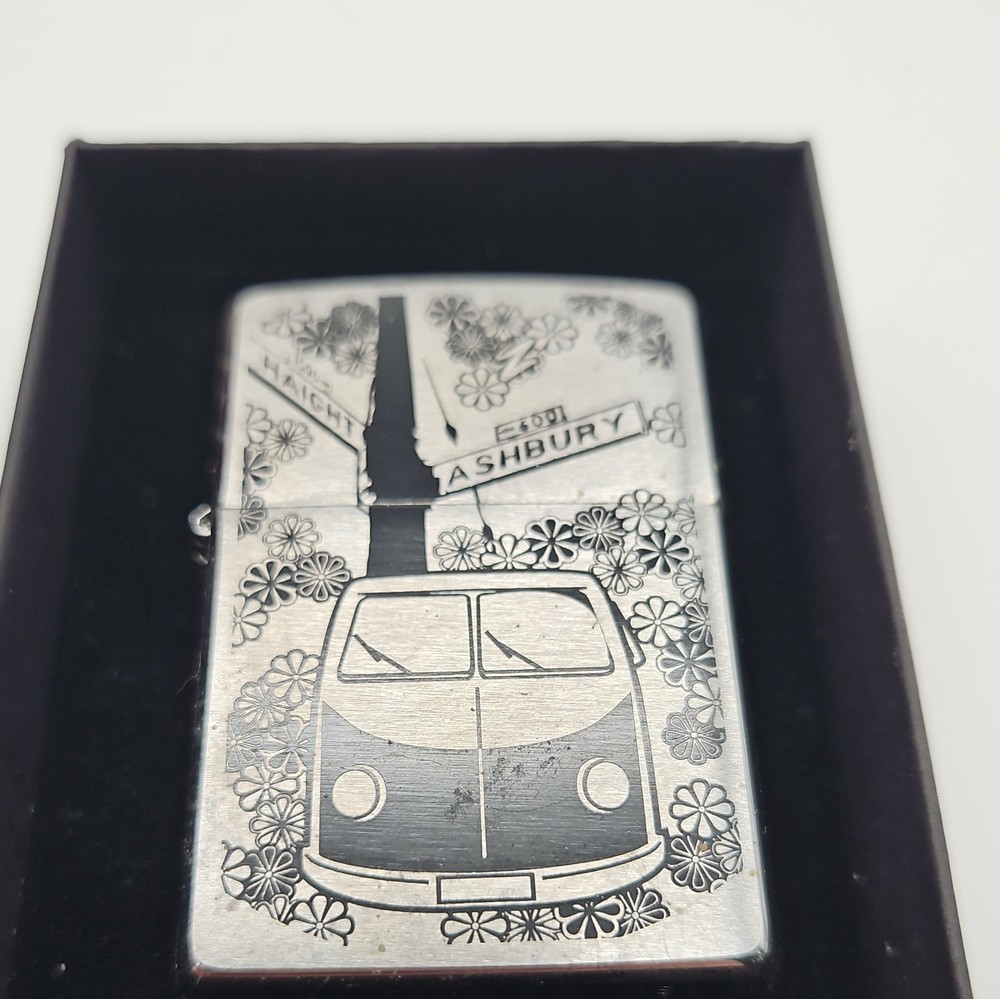 Zippo Lighter - Flower Power Design