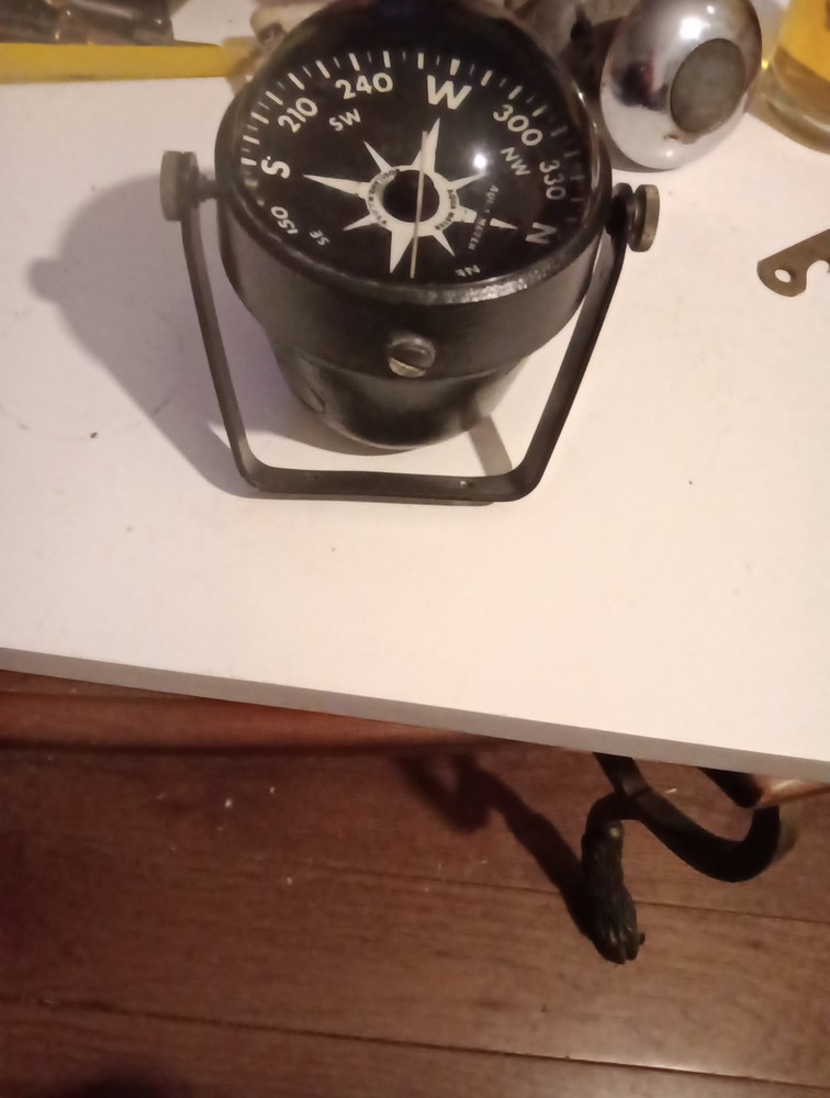 Vintage Aqua Meter Nautical Compass
