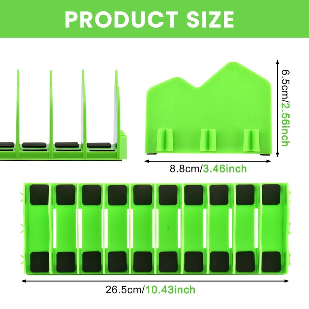 Pliers Organizer Rack 2 Pack 10-Slot Tool Holder Plastic Drawer Toolbox Storage