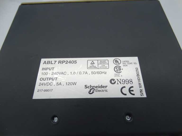 SCHNEIDER ELECTRIC ABL7RP2405 POWER SUPPLY