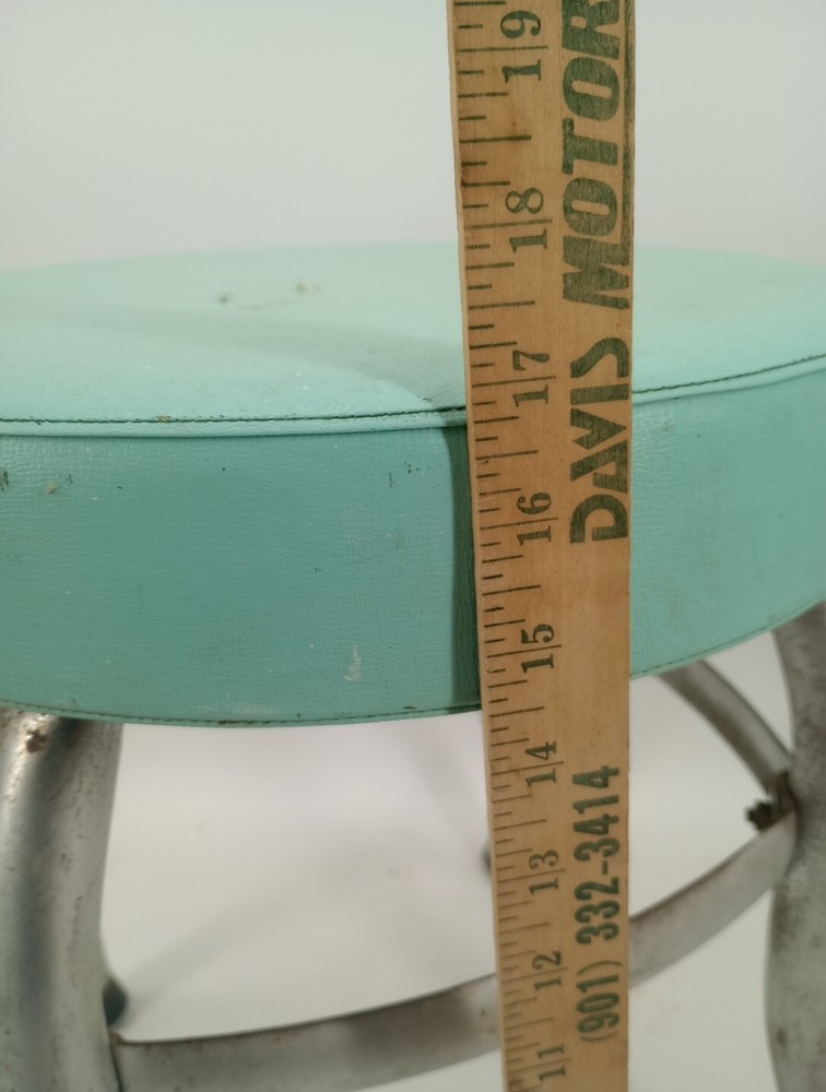 Vintage Industrial Shop Stool Round