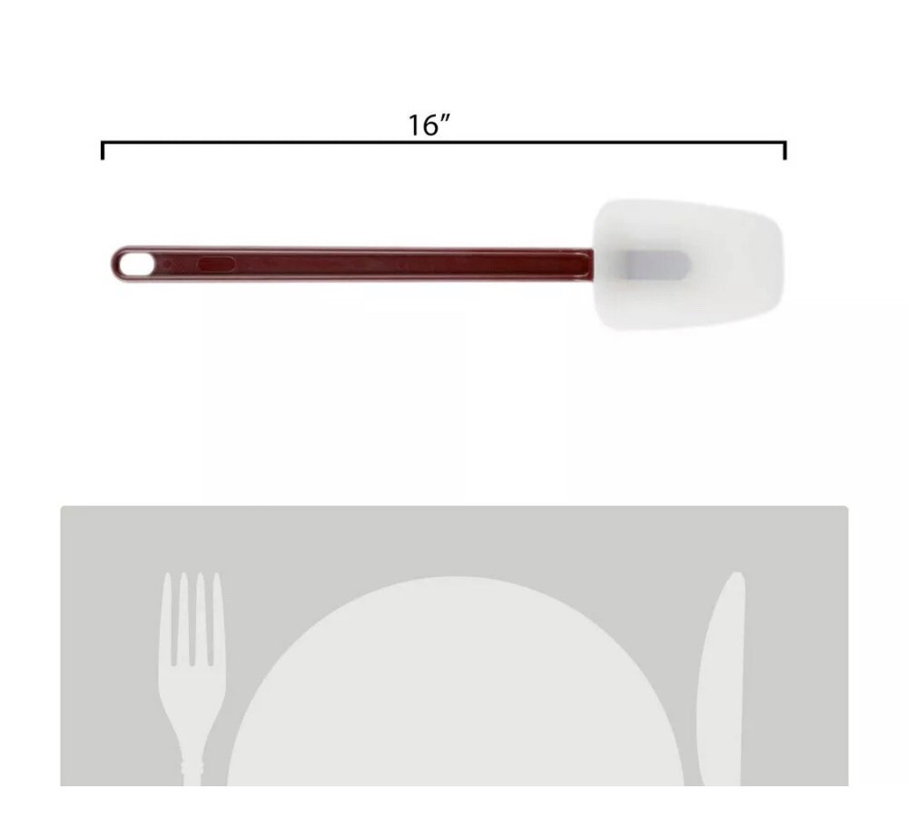 Thunder Group 16" Silicone Scraper, Heat Resistant White 16" Silicone Scraper
