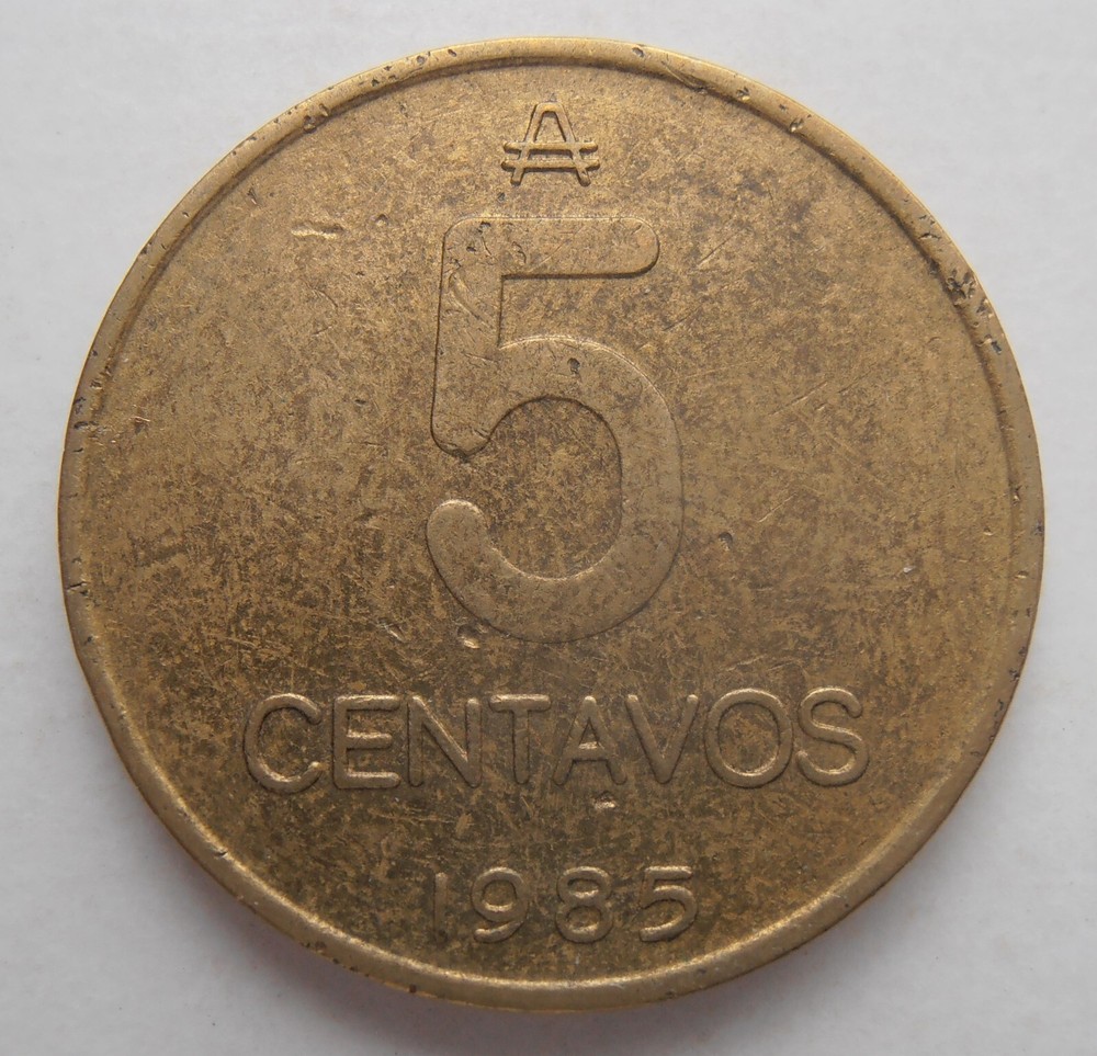 ARGENTINA 5 CENTAVOS 1985