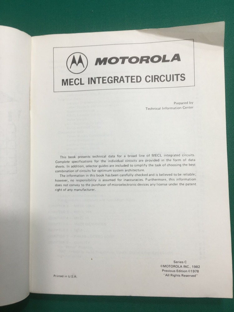 Motorola MECL data book