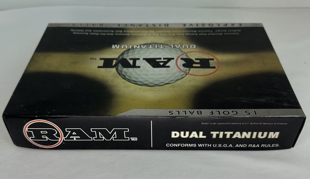 RAM Dual Titanium Explosive Distance Balls 9 Golf Balls