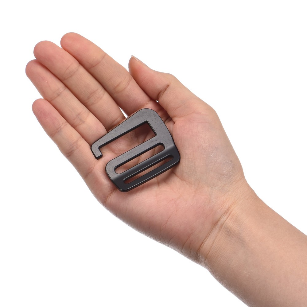 1.26" Webbing Release G Hook Buckle Adjuster for Backpack Strap 8Pcs Matte Black