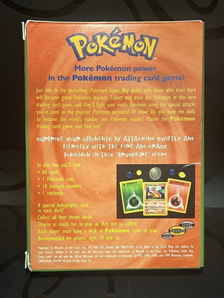 Pokémon TCG Brushfire Theme Deck Base Set WOTC 1999 SOME SHADOWLESS / INCOMPLETE