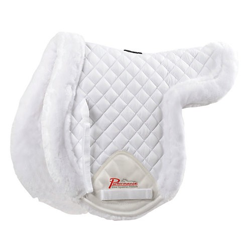 Shires SupaFleece Fully Lined Shaped Pad 17 White