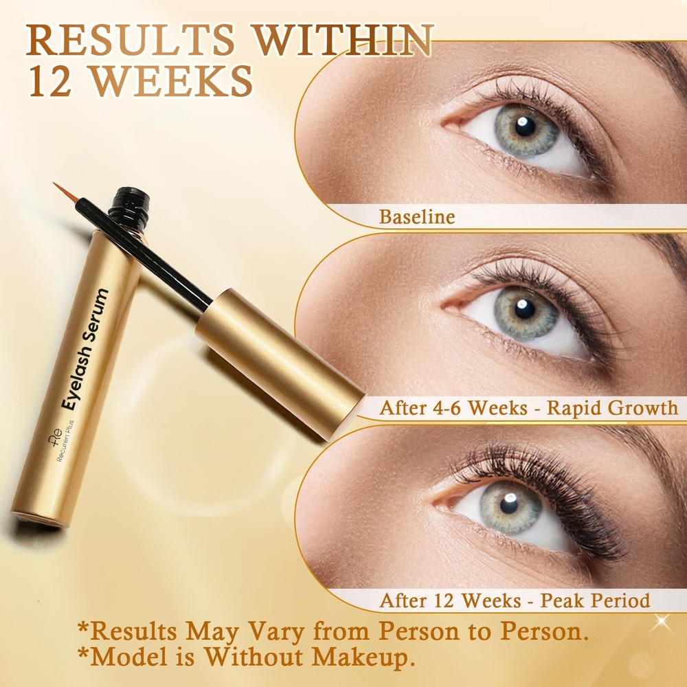 Premium Eyelash Growth Serum Advanced Vegan Formula for Longer Thicker Lashes