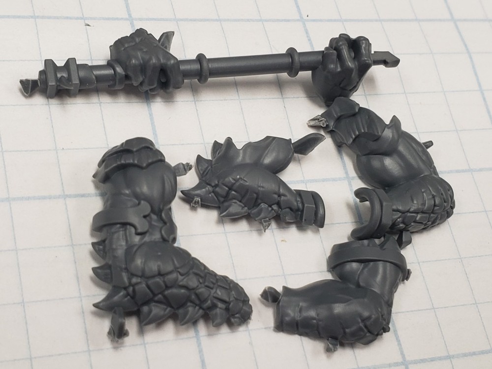 Warhammer Seraphon ARMORY Bits Kroxigor Arms w Weapon Handle Set AR113